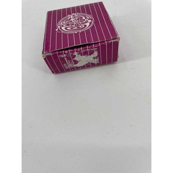 Glass Act Studios Green And Gold Swirl Perfume Bottle w Stopper With Bag - Picture 7 of 7